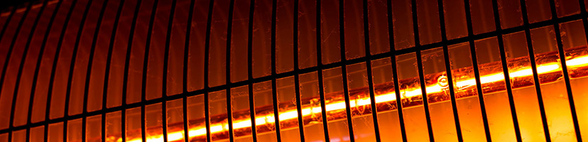 Infrared Patio heater mobile banner image